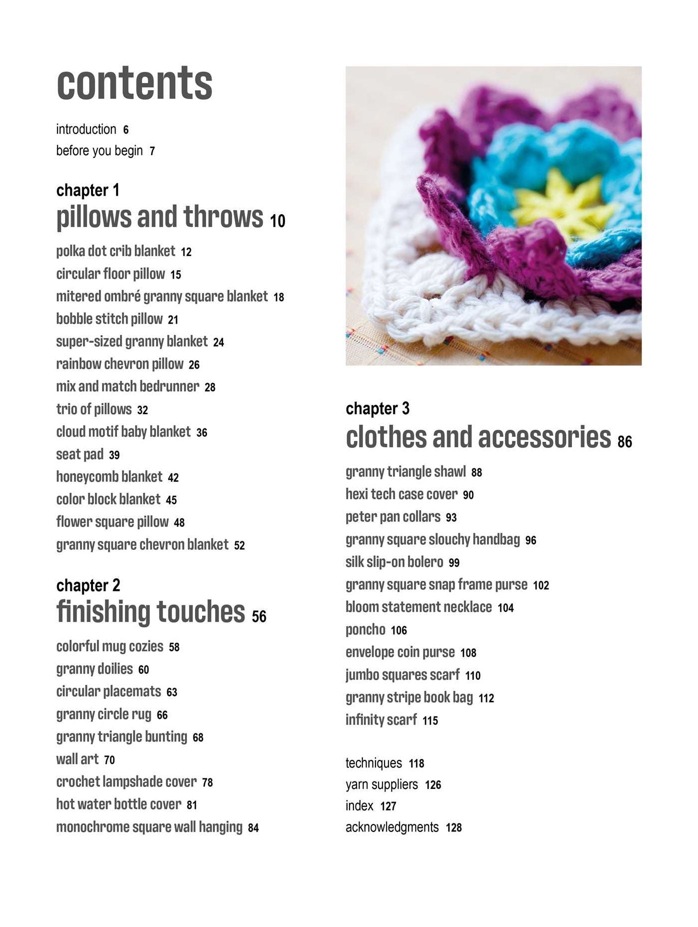 Crochet Granny Squares and More: 35 easy projects to make: Crochet patterns for your home and to wear