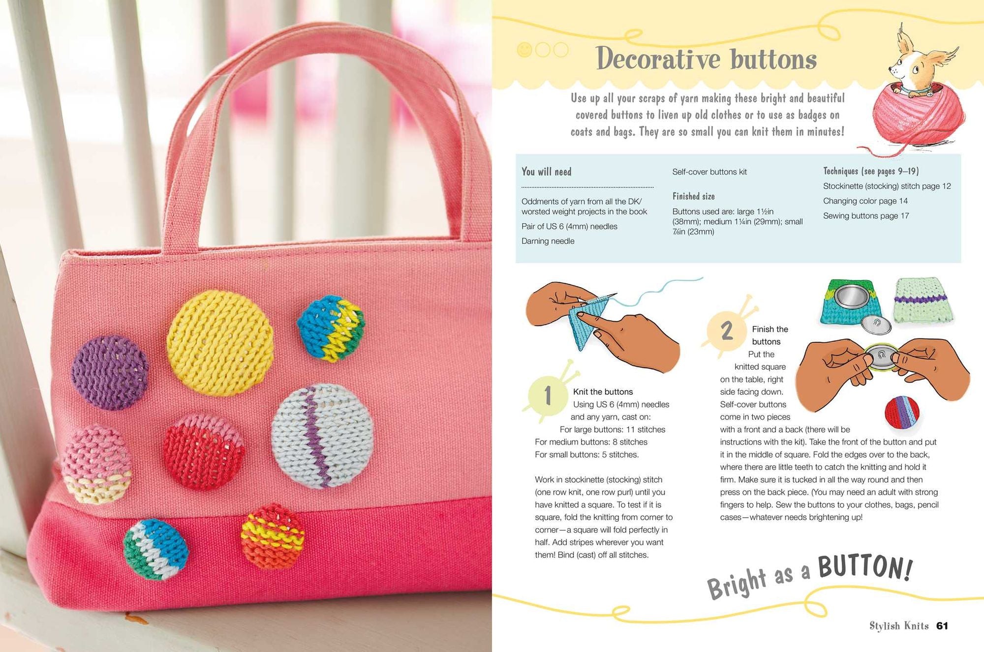 Easy Knitting for Kids: 35 easy and fun knitting projects for children aged 7 years +