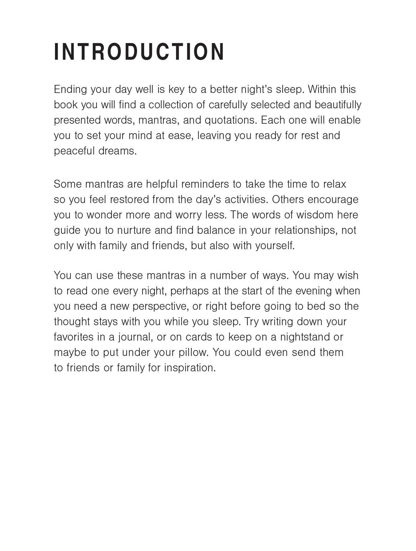Sleep Easy: Soothing mantras and inspiration for peace, calm, and a good night's rest