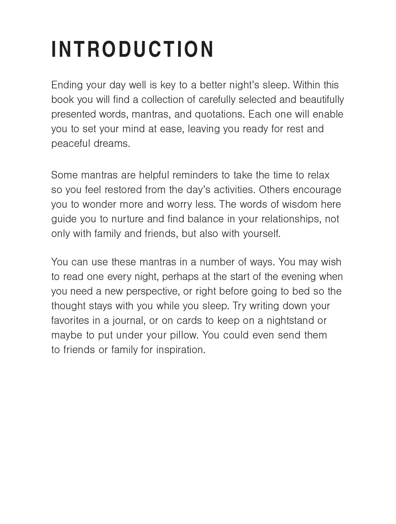 Sleep Easy: Soothing mantras and inspiration for peace, calm, and a good night's rest