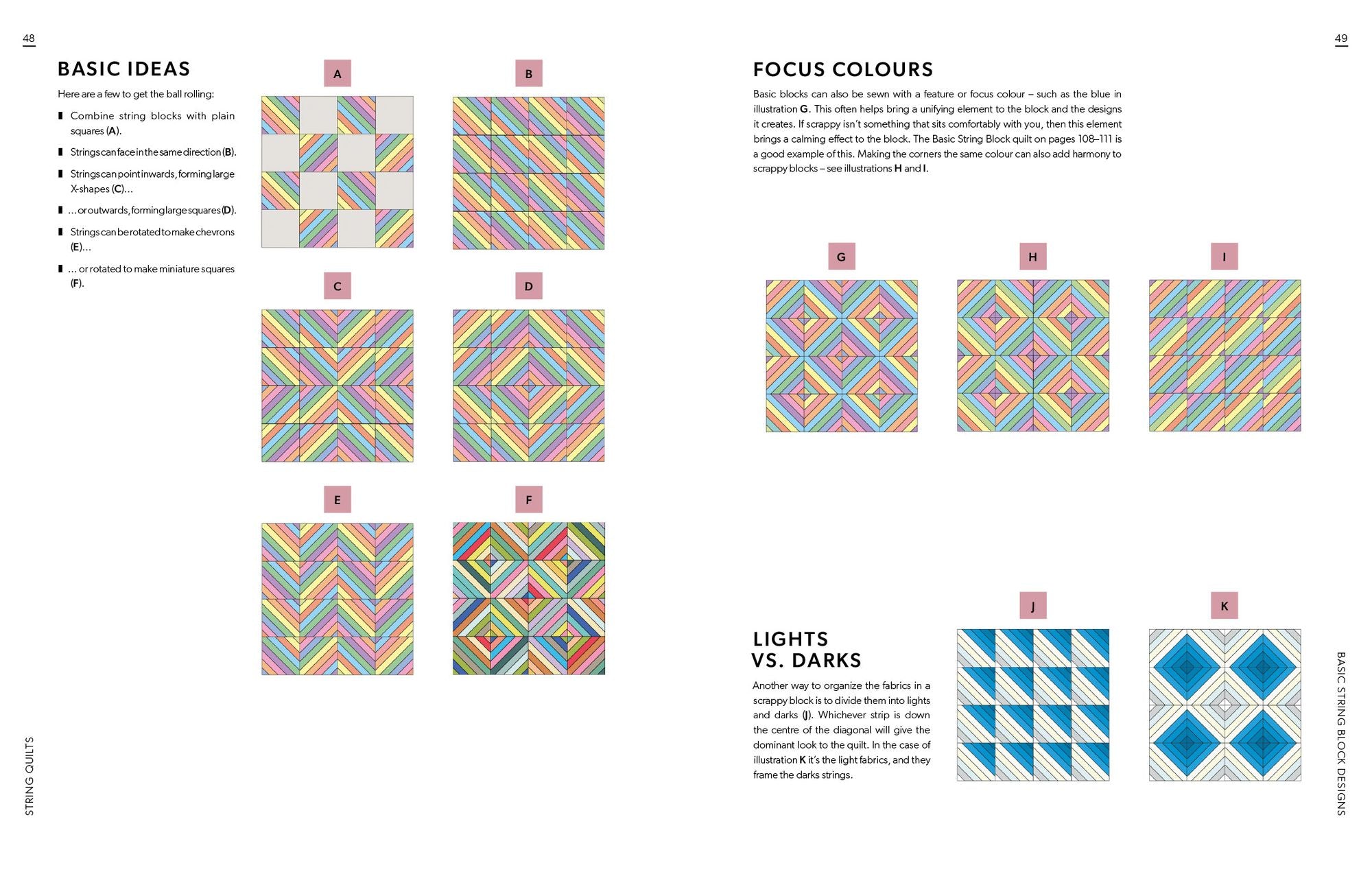 String Quilts: Sustainable patchwork projects using fabric scraps