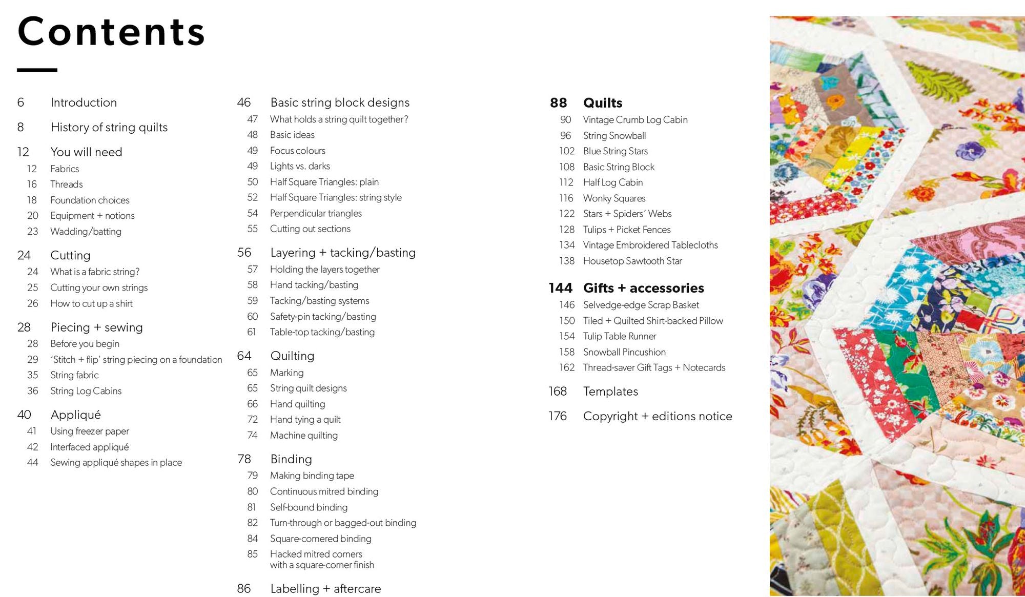 String Quilts: Sustainable patchwork projects using fabric scraps
