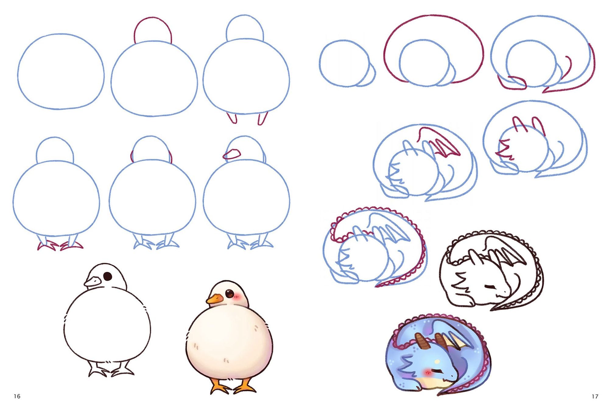 How to Draw Kawaii Creatures in Simple Steps