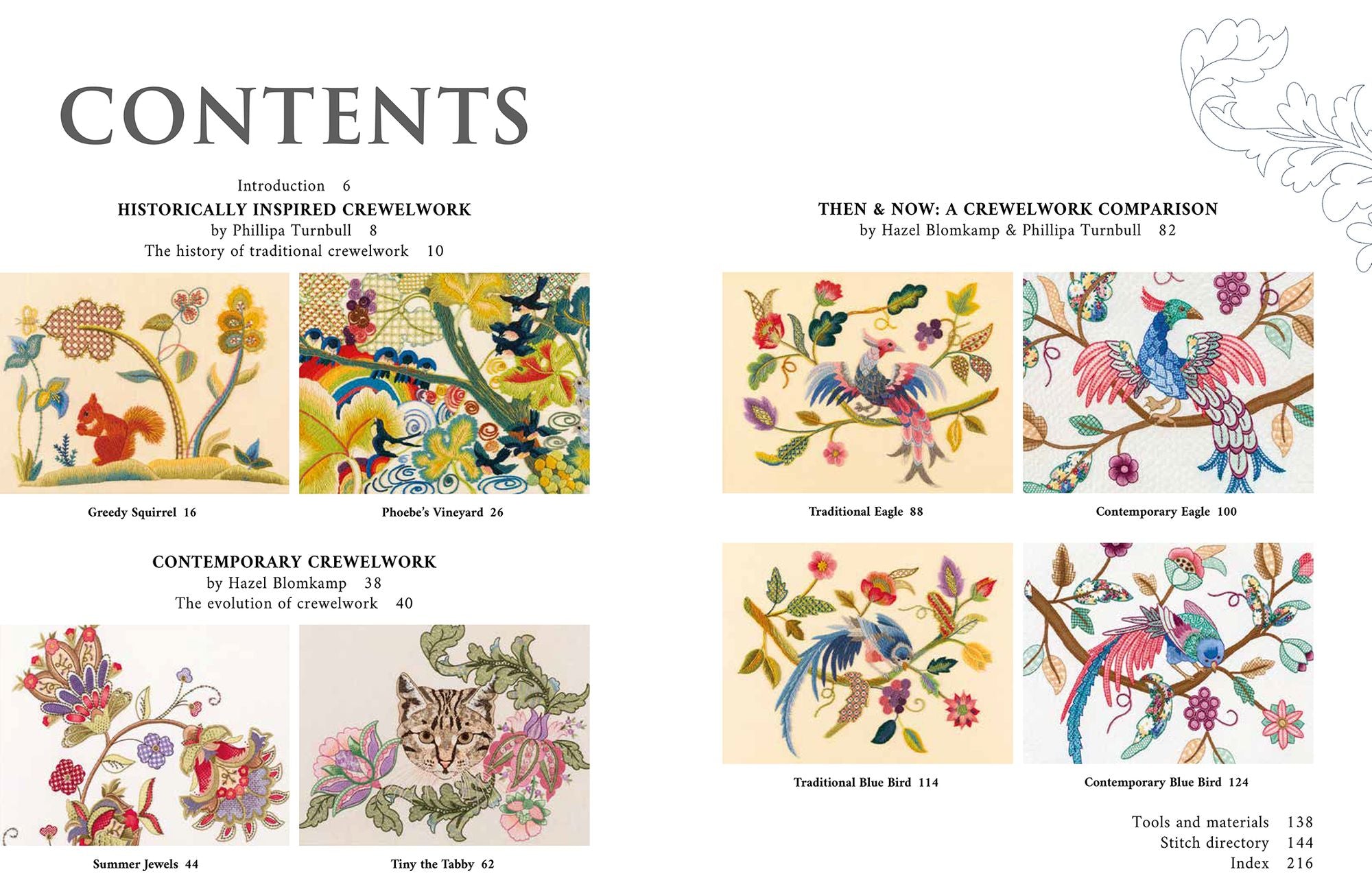Crewelwork Then and Now: Exploring traditional designs and contemporary stitching
