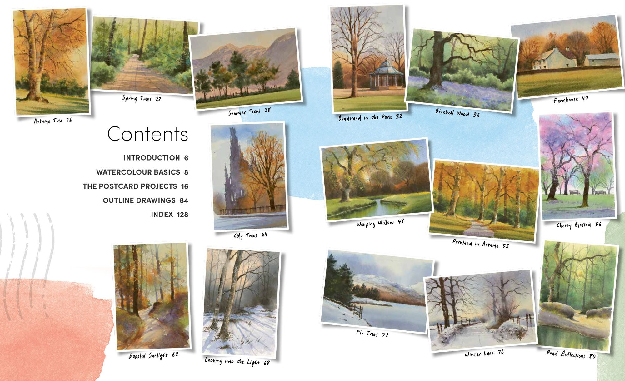 Ready to Paint Postcards: Woodlands: 15 stunning watercolour paintings to create in just 30 minutes