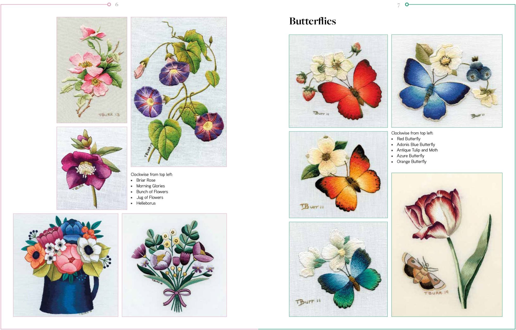 Trish Burr's Nature Embroidery Transfers: 75 iron-on designs