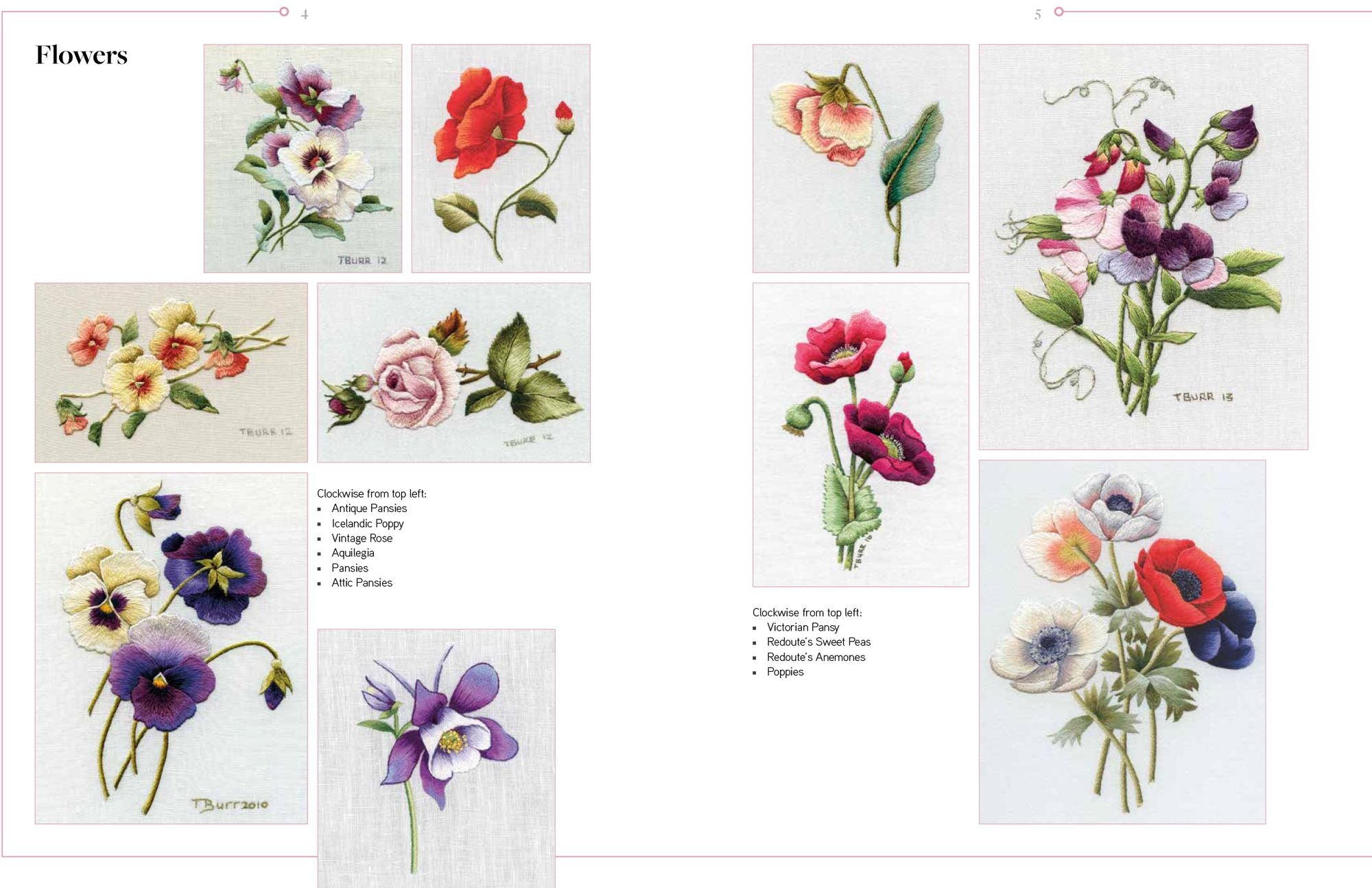 Trish Burr's Nature Embroidery Transfers: 75 iron-on designs