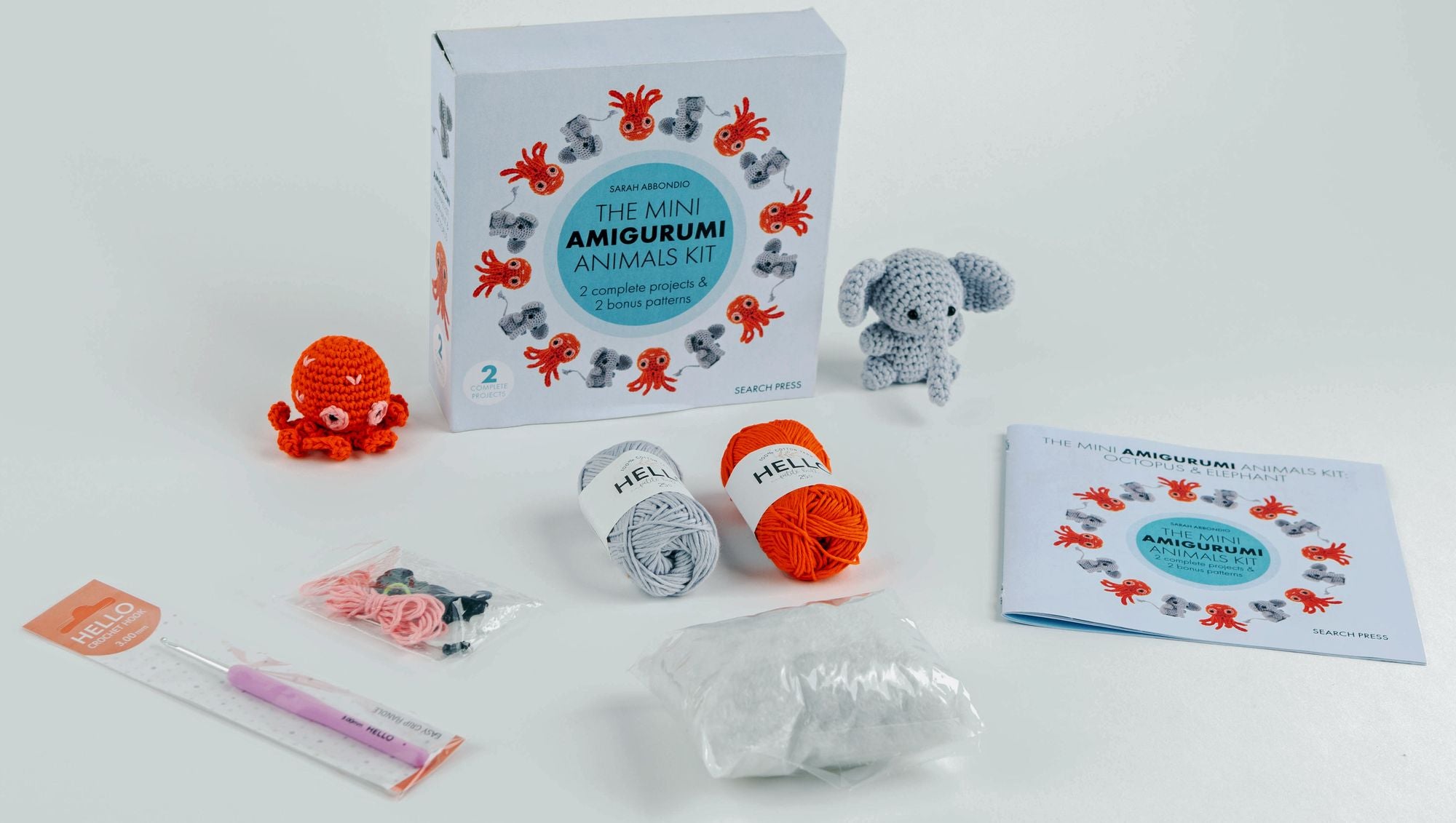 Mini Amigurumi Animals Kit: 2 complete projects & 2 bonus patterns