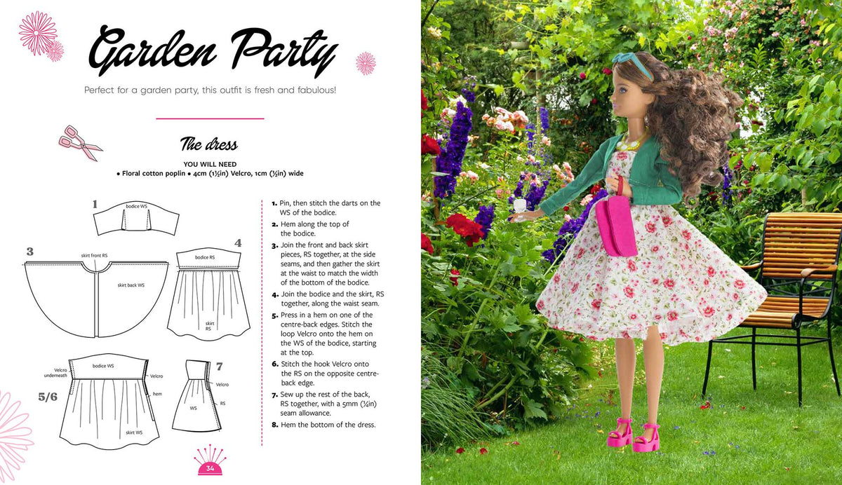 Sewing Clothes for Barbie: 50 modern designs for fashion dolls