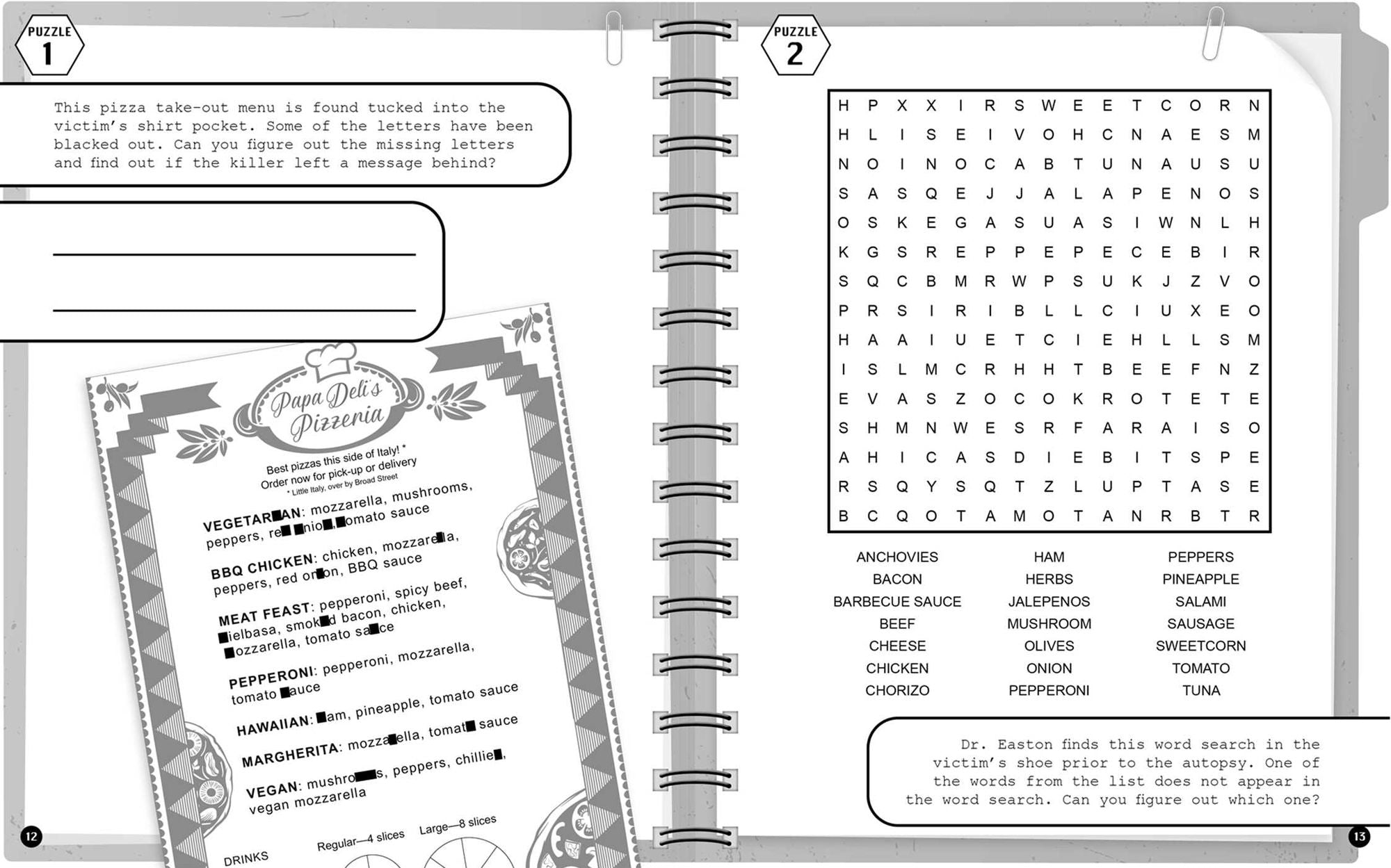 The Puzzle Murders: Crosswords, Sudoku and Logic Puzzles to Tax Your Sleuthing Skills!
