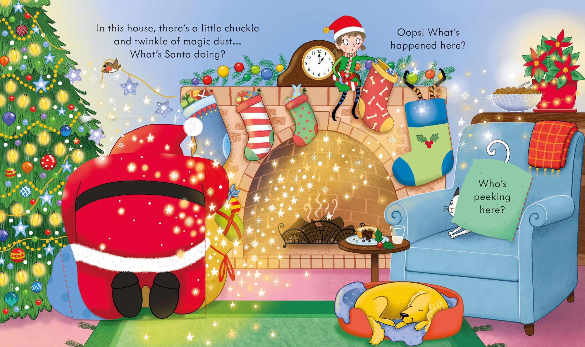 Peek Inside Christmas: A Christmas Holiday Book for Kids