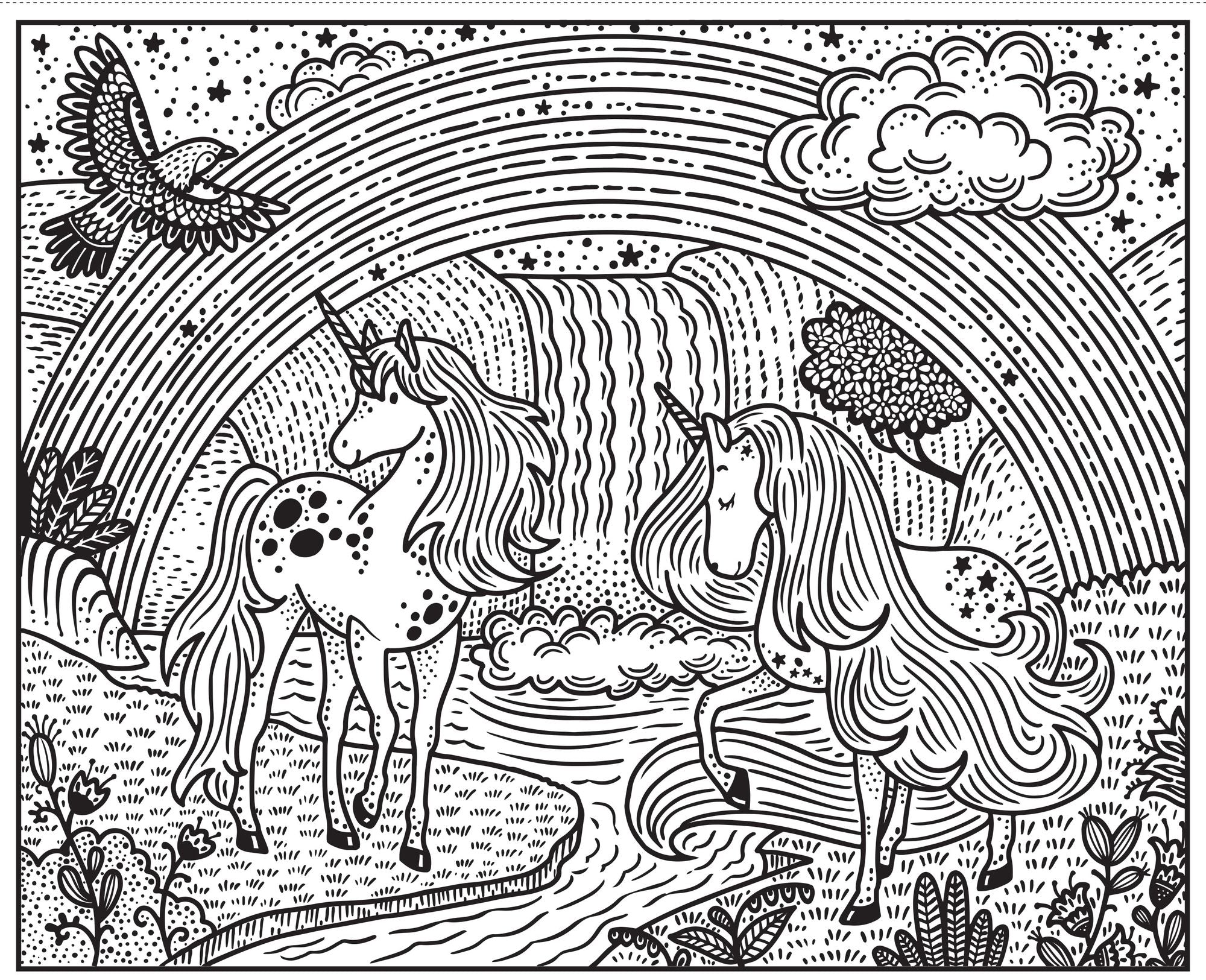 Rainbows Magic Painting Book