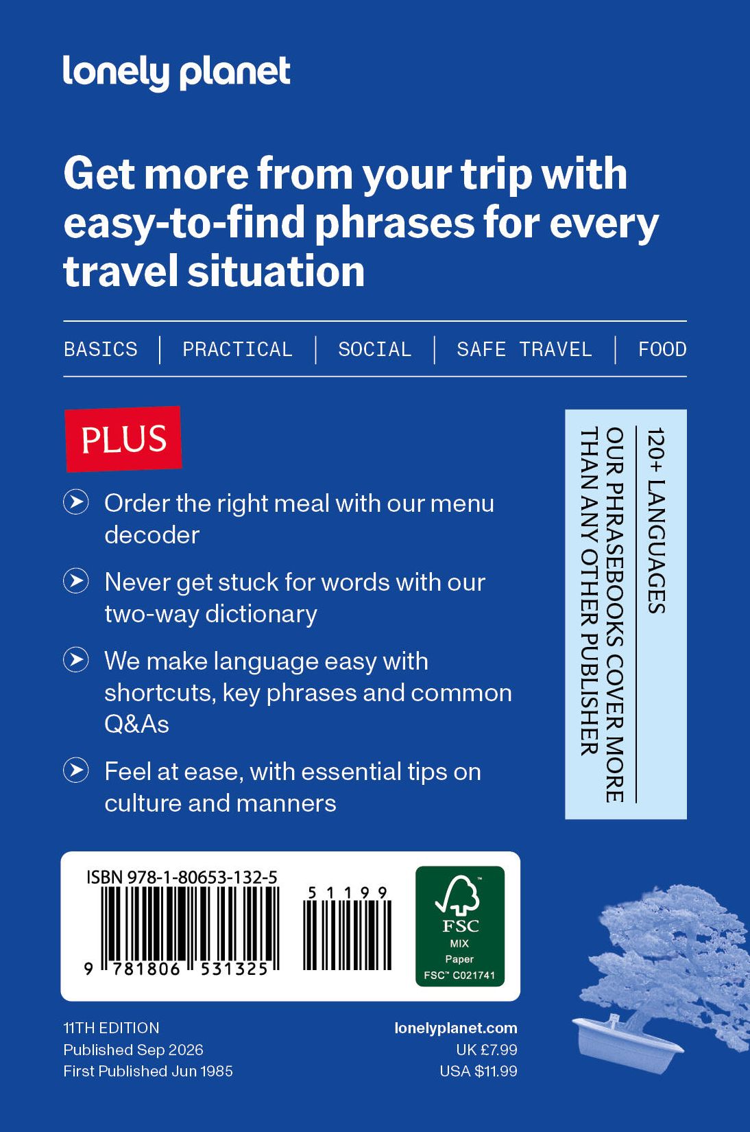 Lonely Planet Japanese Travel Phrasebook & Dictionary: Learn Essential Phrases & Vocabulary 3,500 Word Two-Way Dictionary Pull-Out Fast Phrases Card Travel with Confidence