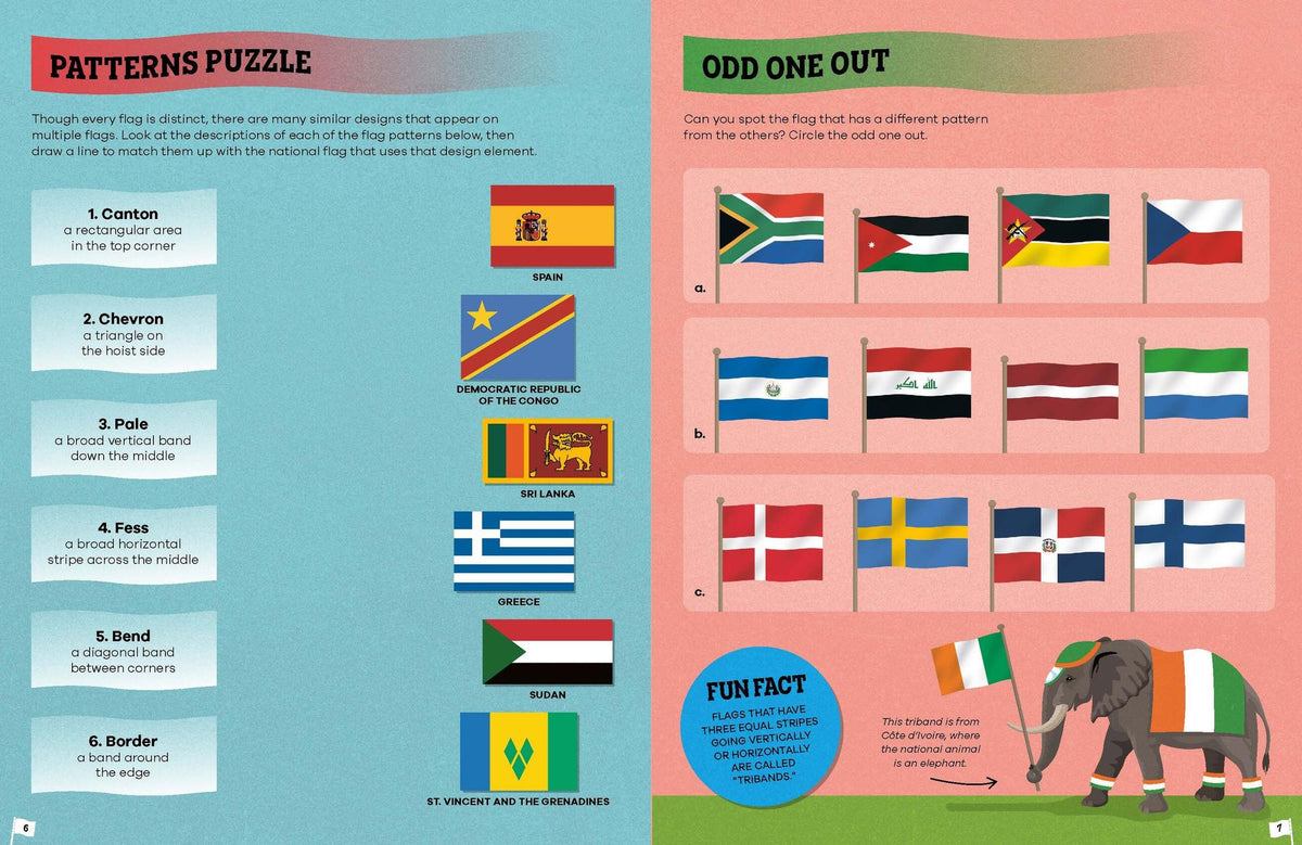 Lonely Planet Kids The Flag Activity Book: Word Games, Picture Challenges, Quizzes & More Fun Facts & Awesome Info for Budding Vexillologists Vibrant Full Color Design