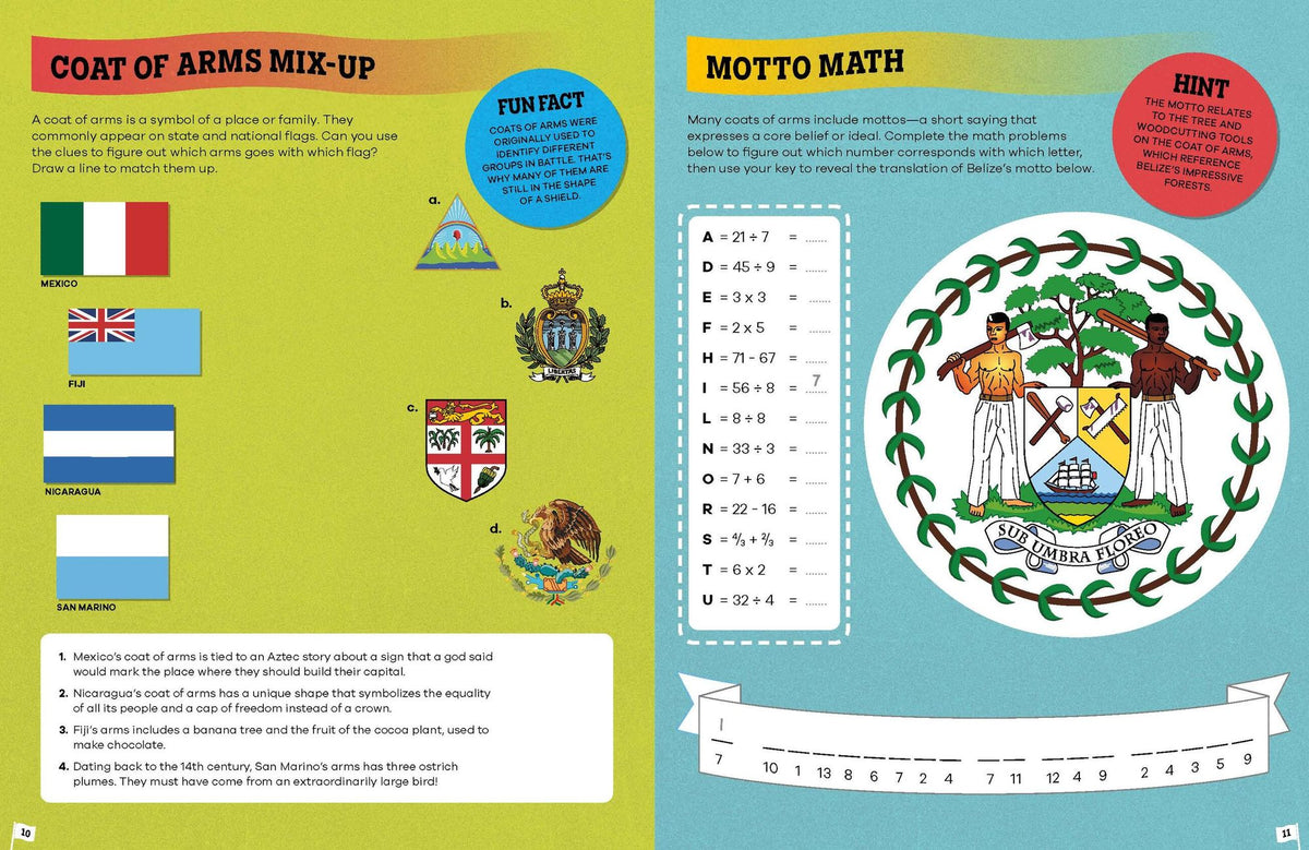 Lonely Planet Kids The Flag Activity Book: Word Games, Picture Challenges, Quizzes & More Fun Facts & Awesome Info for Budding Vexillologists Vibrant Full Color Design