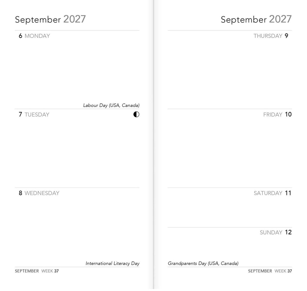 2027 Hokusai: Great Wave Weekly Pocket Planner