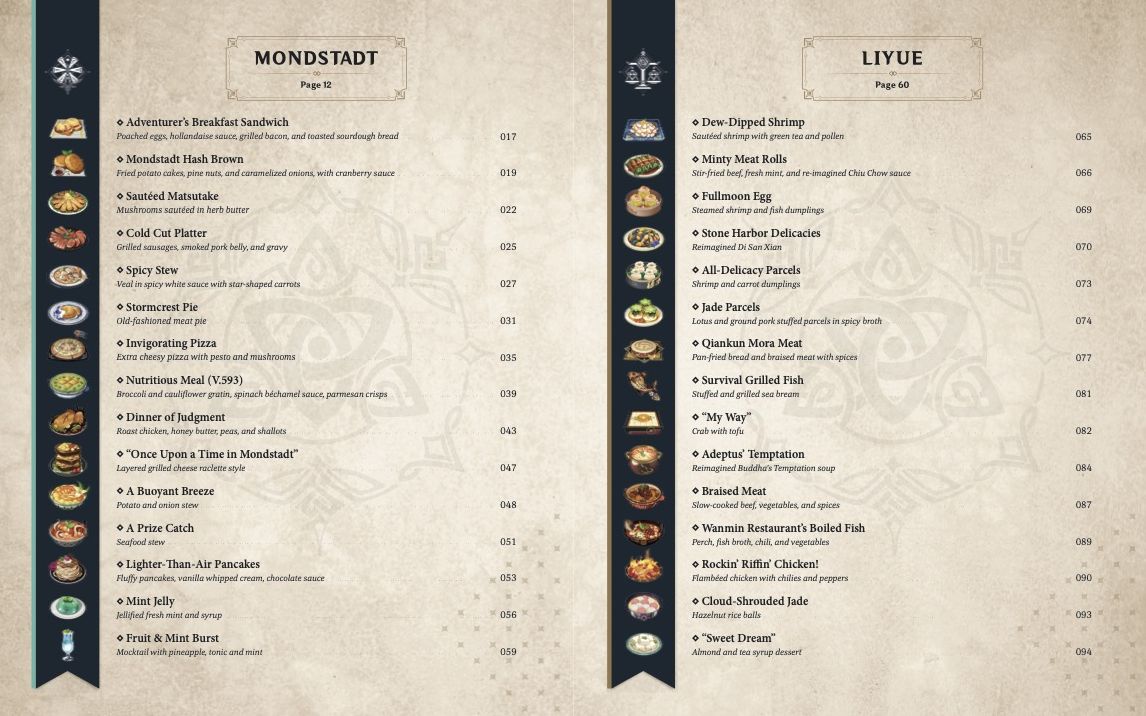 Genshin Impact Official Cookbook: Culinary Journeys Across Teyvat