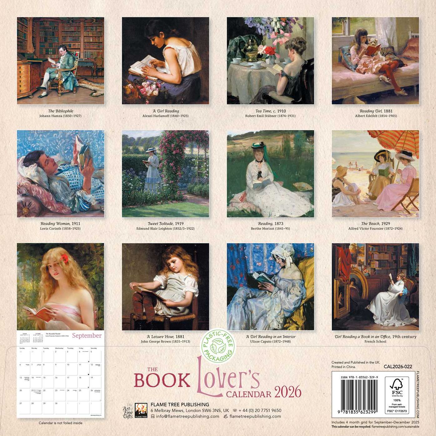 2026 Book Lover's Calendar