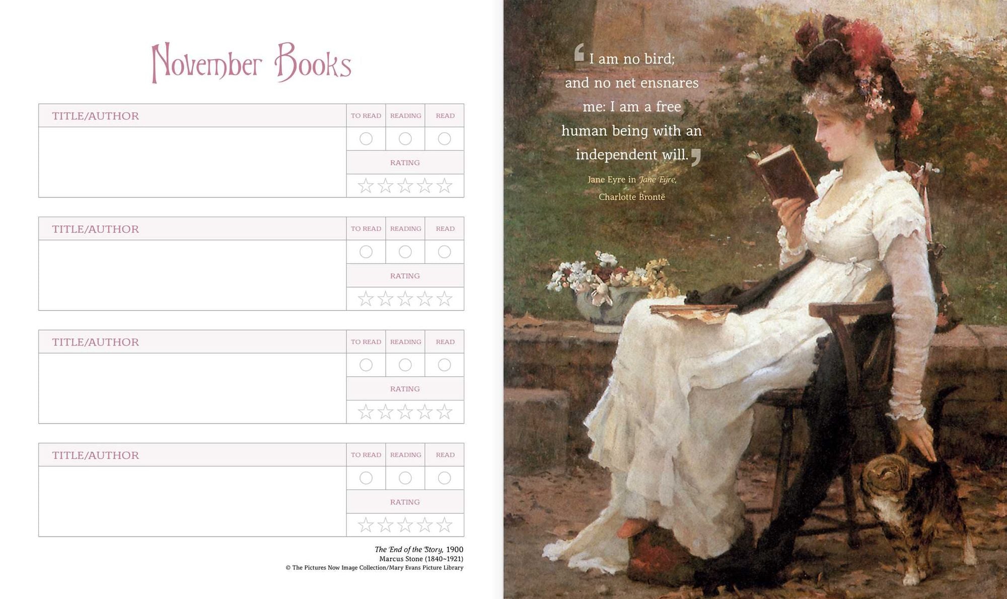 Book Lover's Diary 2026 Desk Diary Planner - Includes Quotes & Space for Lists & Reviews, Illustrated throughout