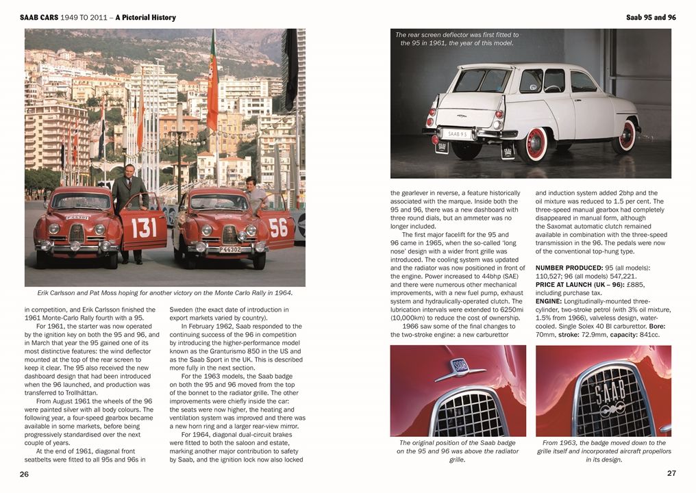 SAAB Cars 1949 to 2011: A Pictorial History