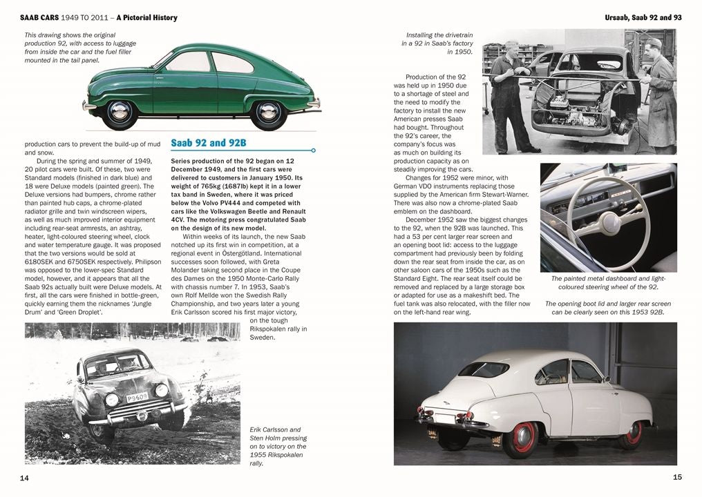 SAAB Cars 1949 to 2011: A Pictorial History