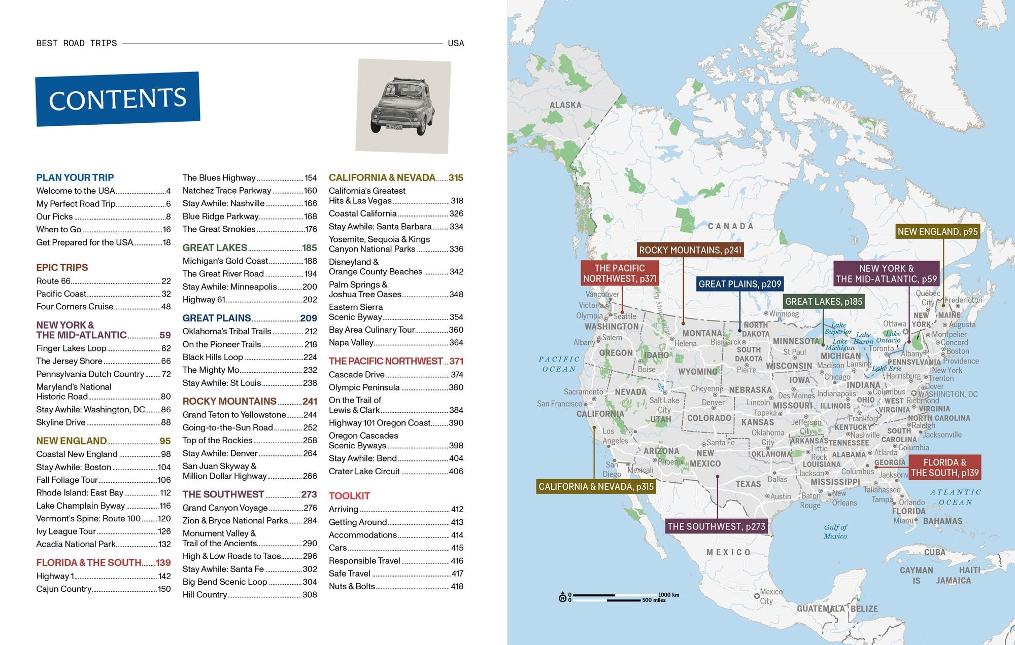 Lonely Planet Best Road Trips USA: 52 Driving Itineraries Detailed Directions & Maps Local Tips Covers New York, New England, Rocky Mountains, California and Route 66