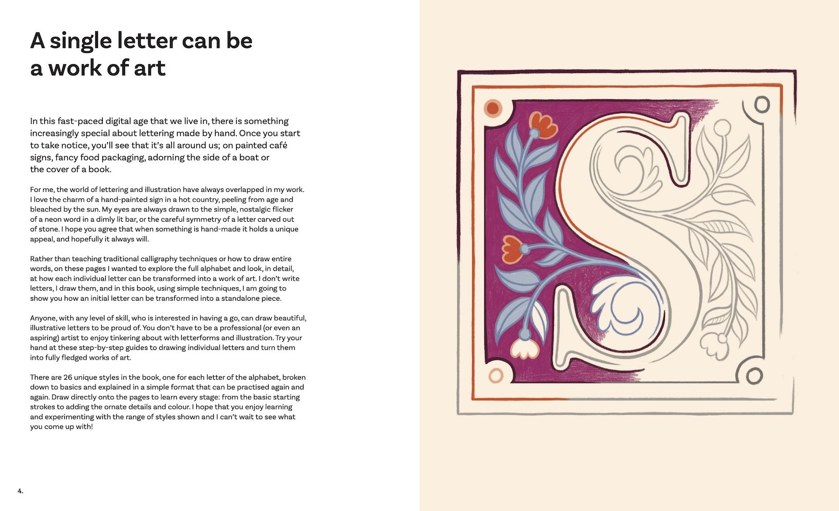 Creative Hand Lettering from A to Z: Make Every Letter Beautiful with 26 Complete and Colorful Alphabets