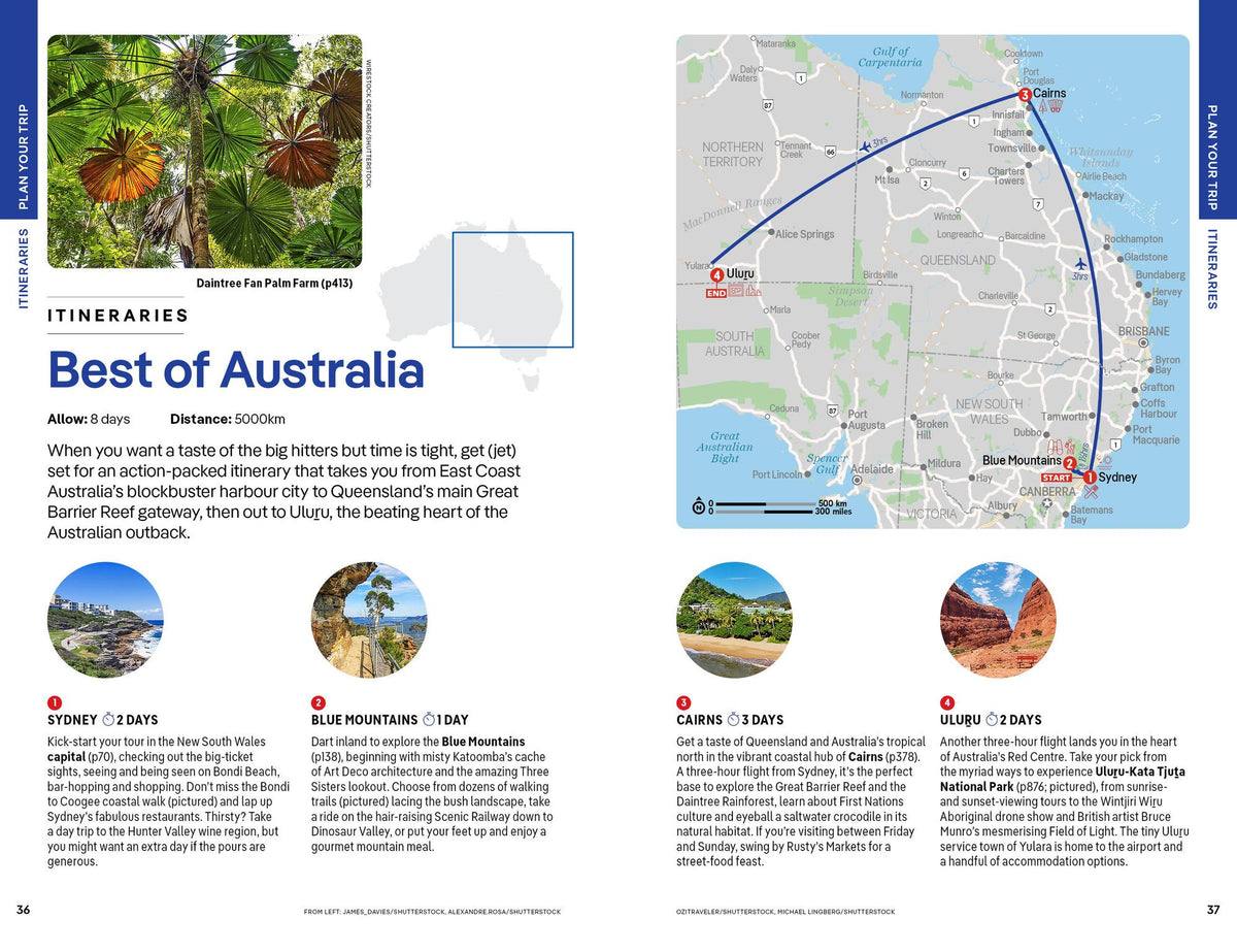 Lonely Planet Australia: Plan the Trip of a Lifetime Detailed Itineraries & Maps Insider Tips Covers Sydney, New South Wales, Canberra, Melbourne, Tasmania, Perth and more