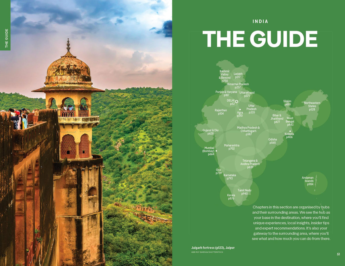Lonely Planet India: Plan the Trip of a Lifetime Detailed Itineraries & Maps Insider Tips Covers Delhi, Rajasthan, Punjab, Ladakh, Agra, Kerala, Kolkata, Mumbai, Goa and more