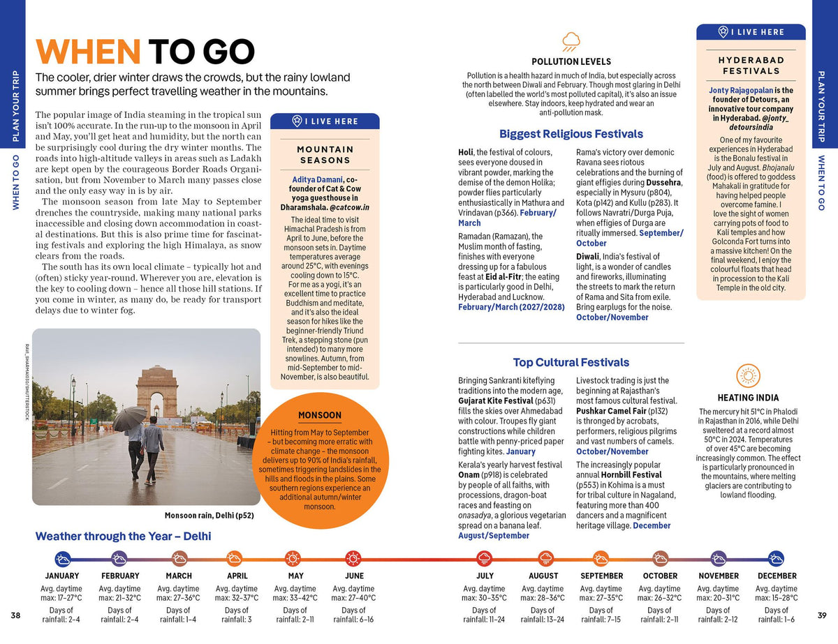 Lonely Planet India: Plan the Trip of a Lifetime Detailed Itineraries & Maps Insider Tips Covers Delhi, Rajasthan, Punjab, Ladakh, Agra, Kerala, Kolkata, Mumbai, Goa and more