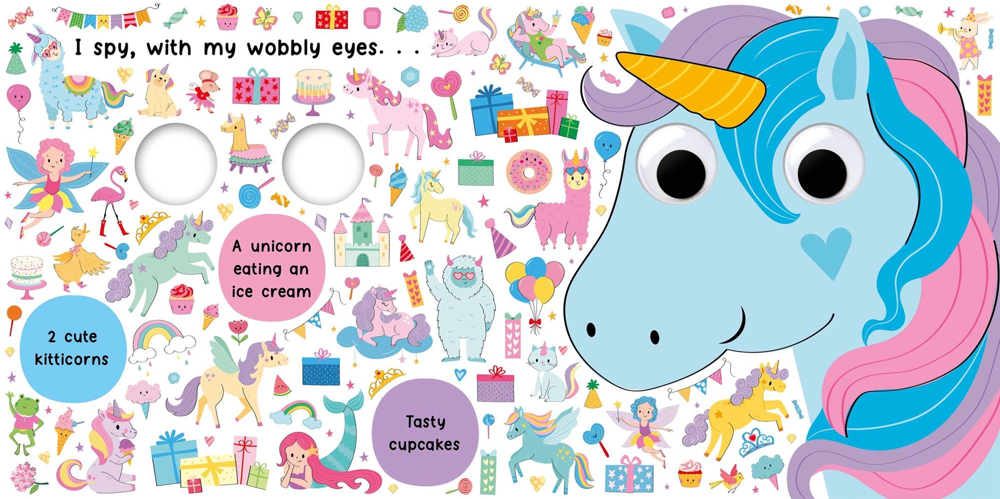 I Spy Unicorns: Spot Tons of Hidden Objects with Wobbly Eyes on Each Page