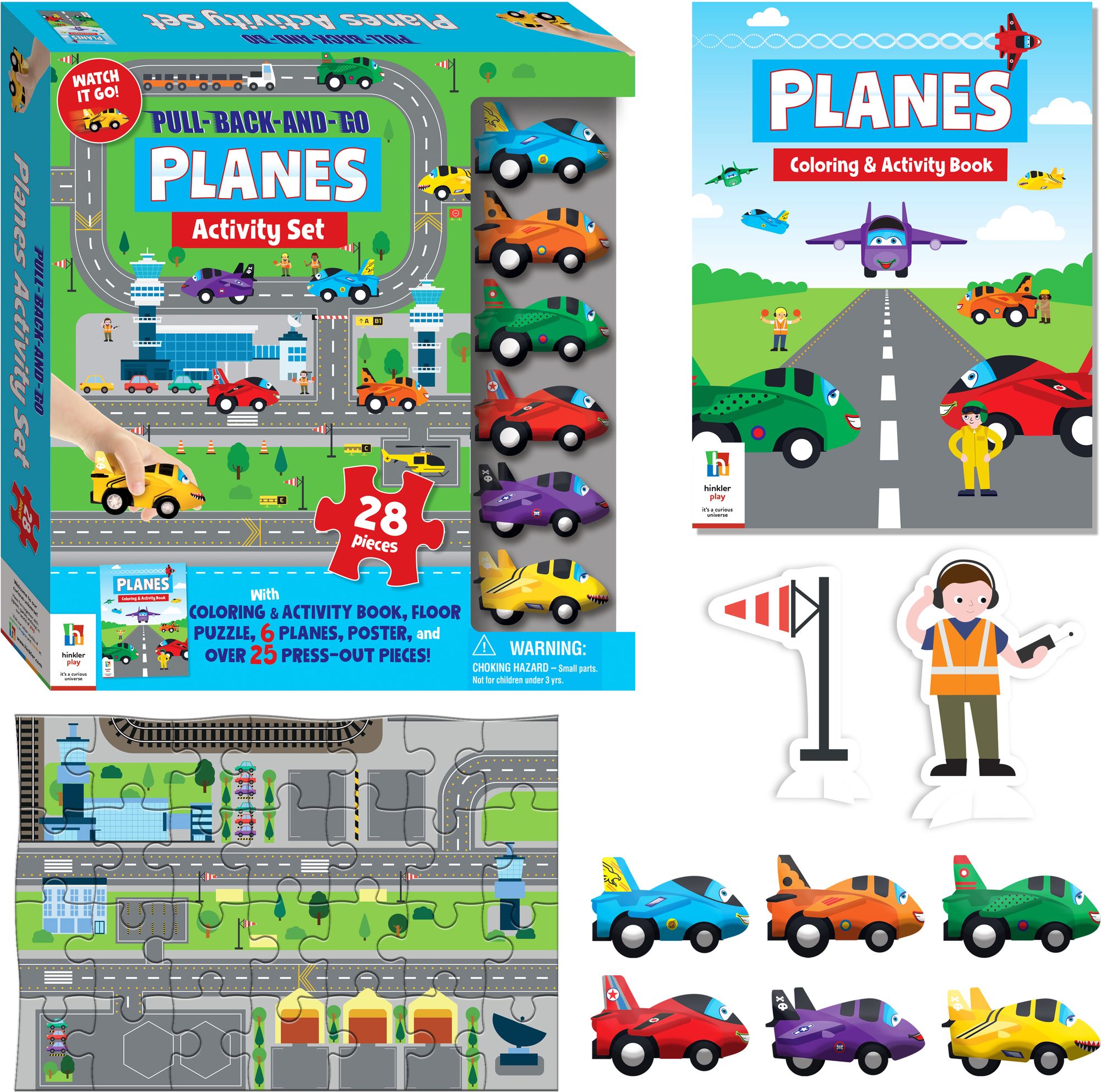 Pull Back and Go Planes Activity Set
