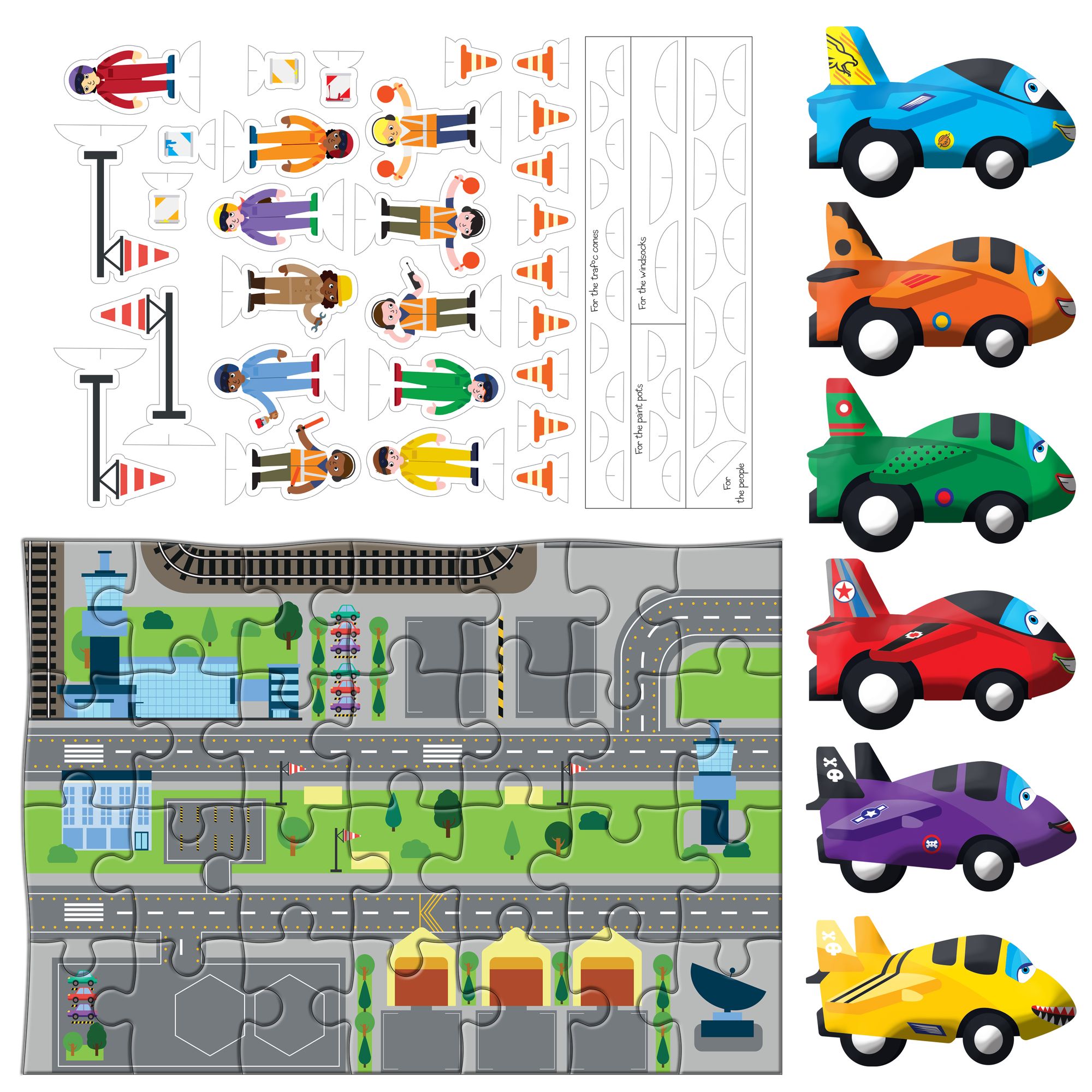Pull Back and Go Planes Activity Set