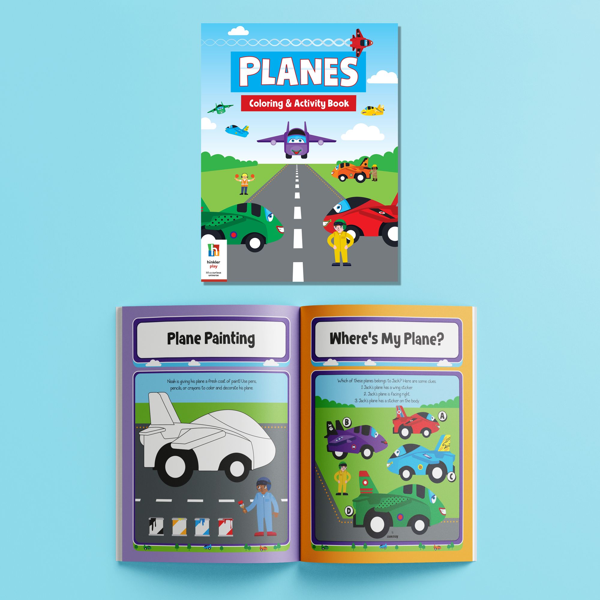 Pull Back and Go Planes Activity Set
