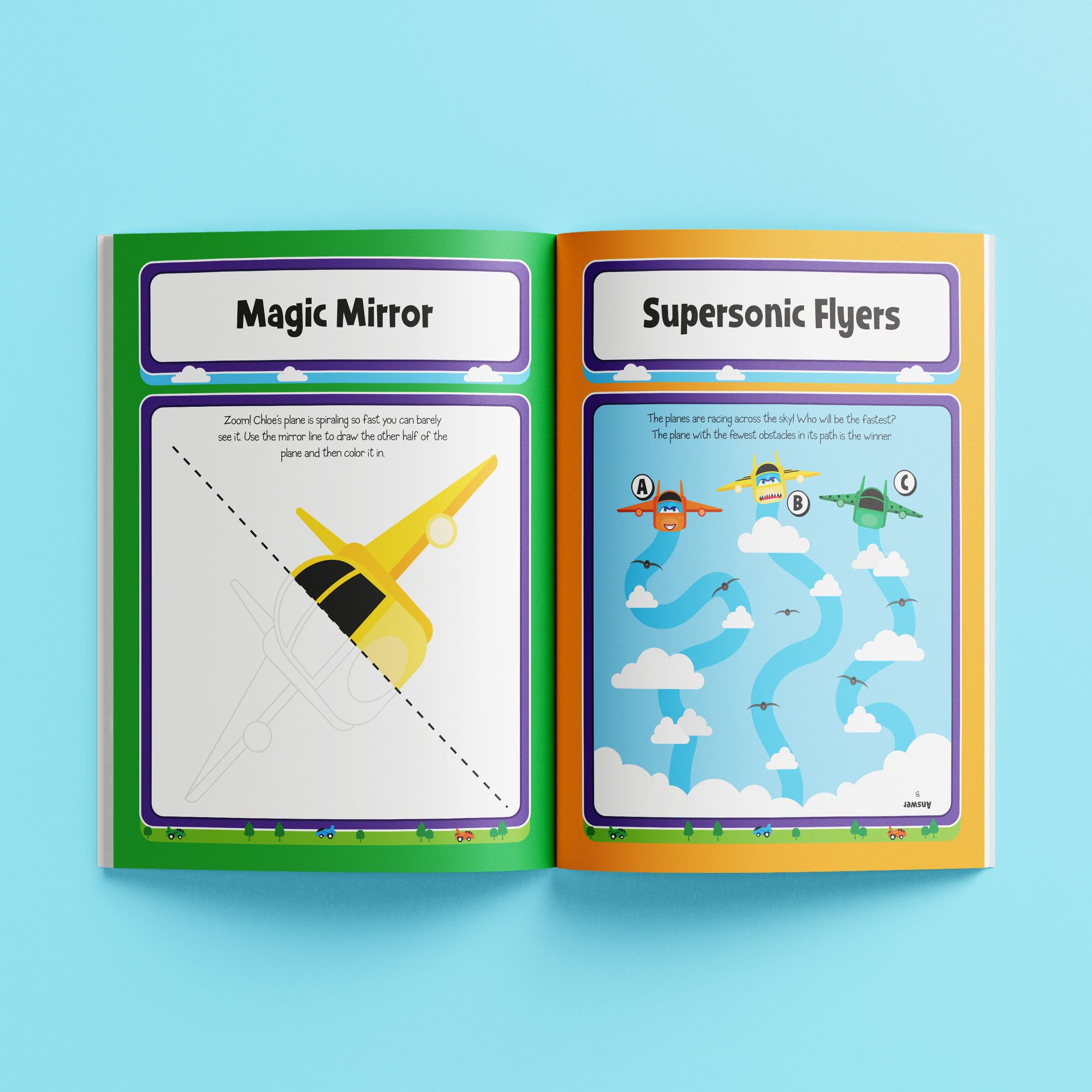 Pull Back and Go Planes Activity Set