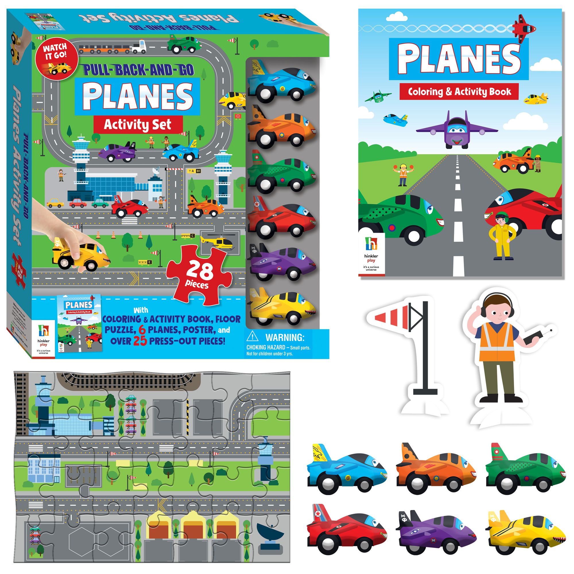 Pull Back and Go Planes Activity Set
