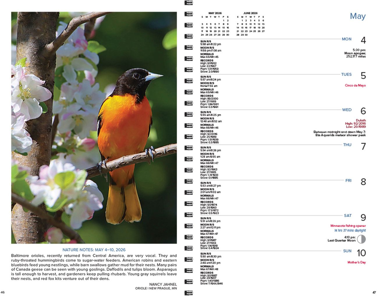 2026 Minnesota Weatherguide Environment Engagement Calendar