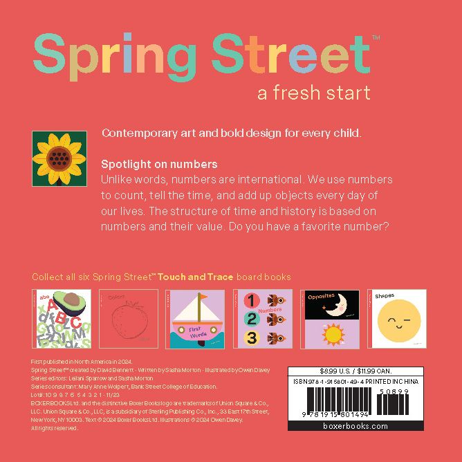 Spring Street Touch and Trace: Numbers