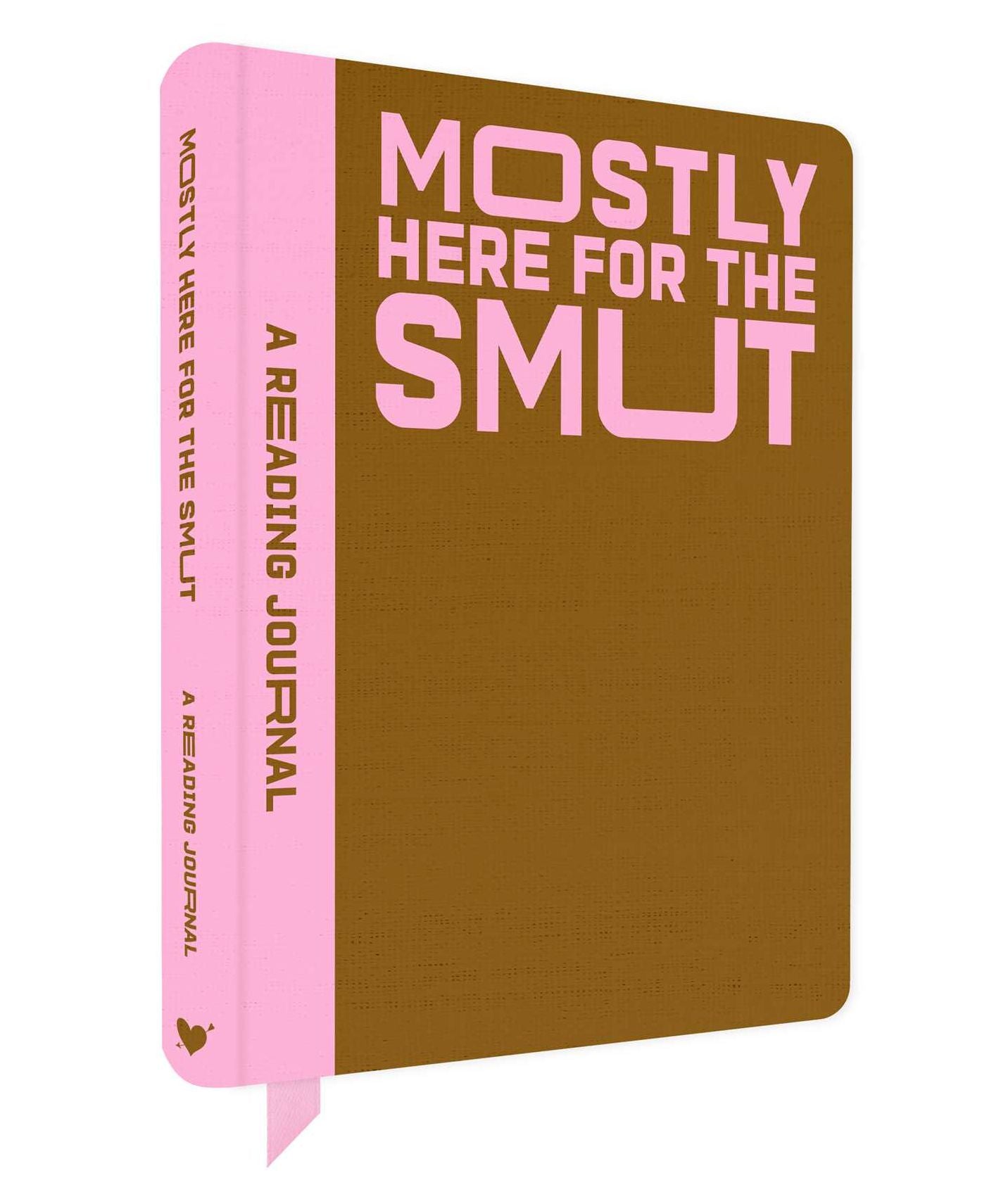 A Reading Journal: Mostly Here for the Smut: Romantasy reading journal, Book review log, Track your reading progress, A5 Reading Log Notebook
