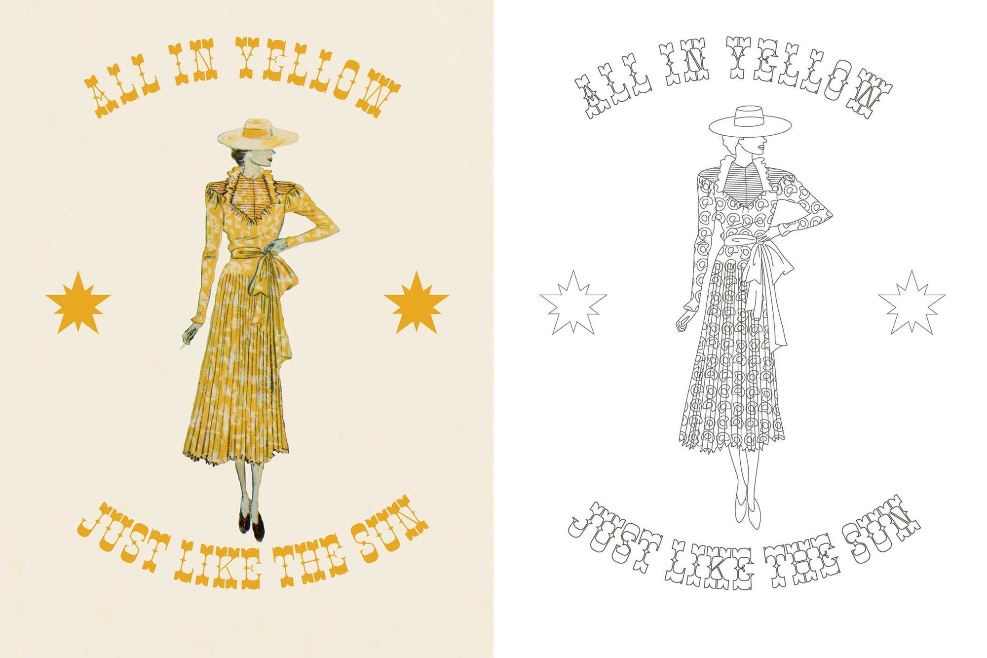 Marie Claire 1930s Fashion Styles Coloring Book