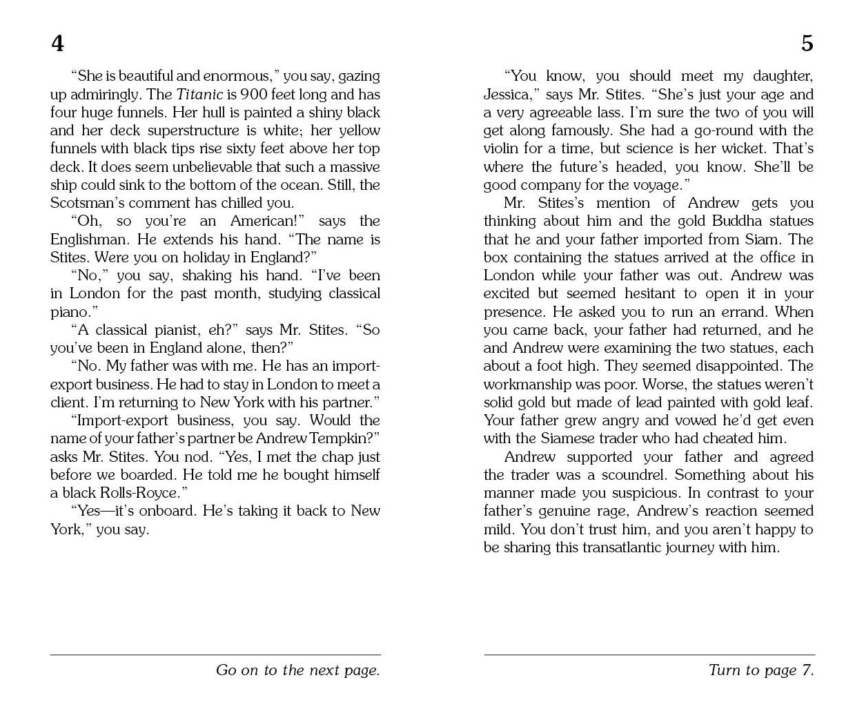 Terror on the Titanic (Choose Your Own Adventure Series #24)