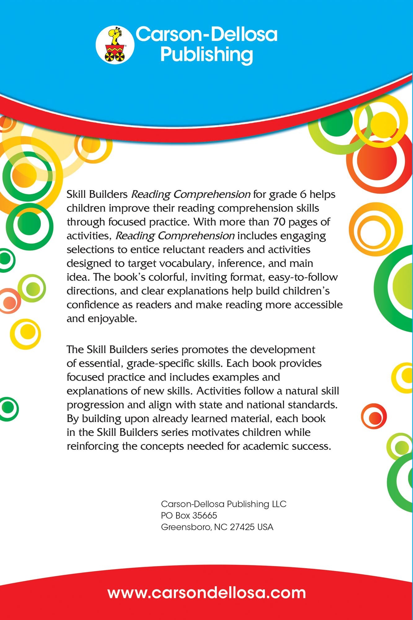 Reading Comprehension, Grade 6