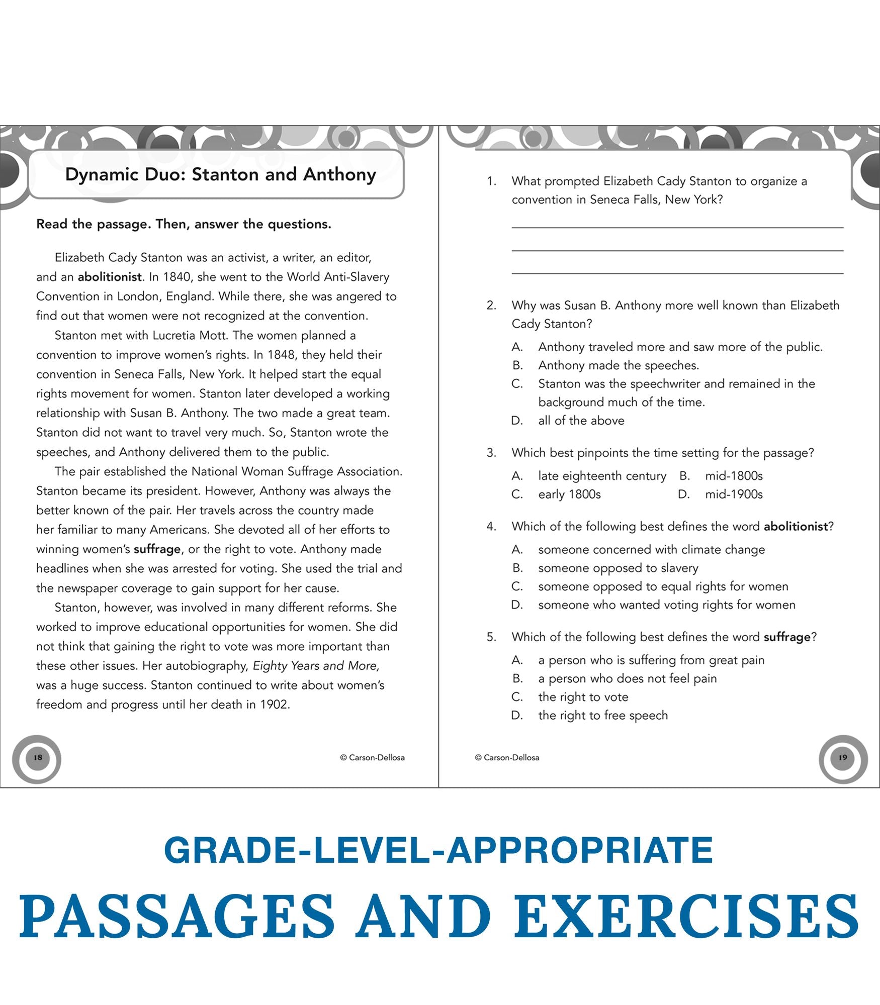 Reading Comprehension, Grade 6