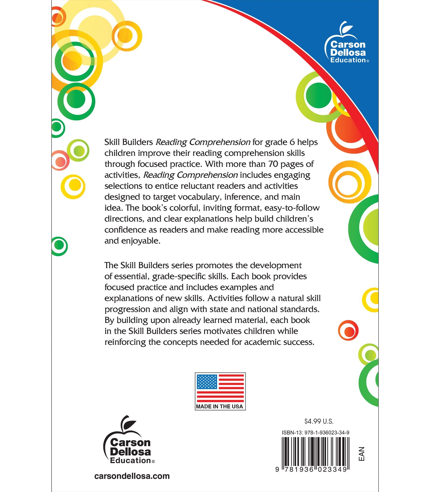 Reading Comprehension, Grade 6