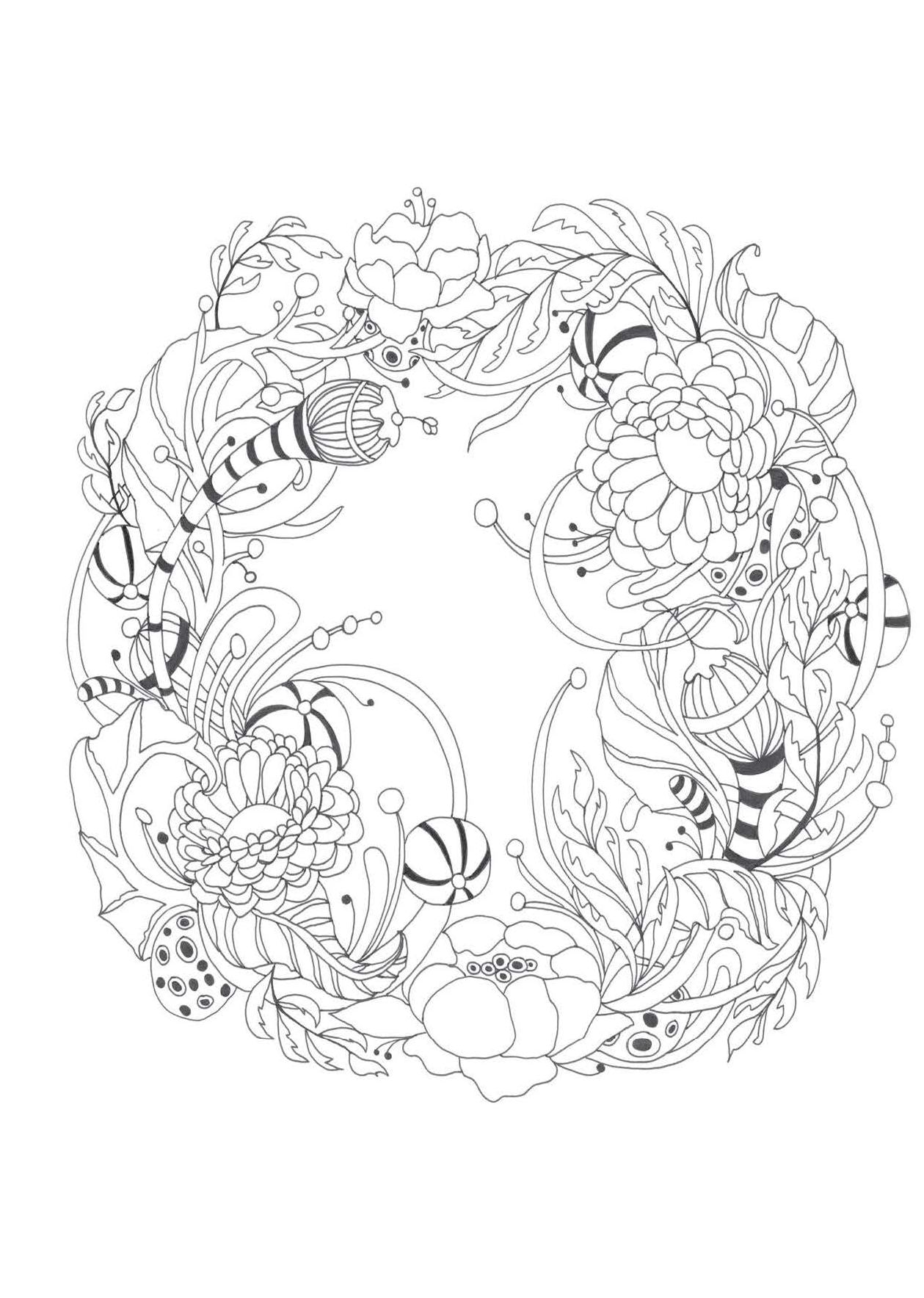 Botanical Wonderland: A Blissful Coloring Retreat - Calming Coloring Book of Cactus, Succulents, Coral, and Flowers for Adults