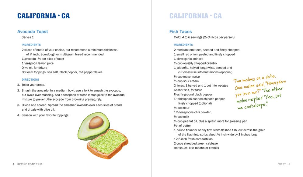 Recipe Road Trip, Cooking Your Way Across the USA: 120+ Delicious Recipes and Fun and Surprising Facts from Every State