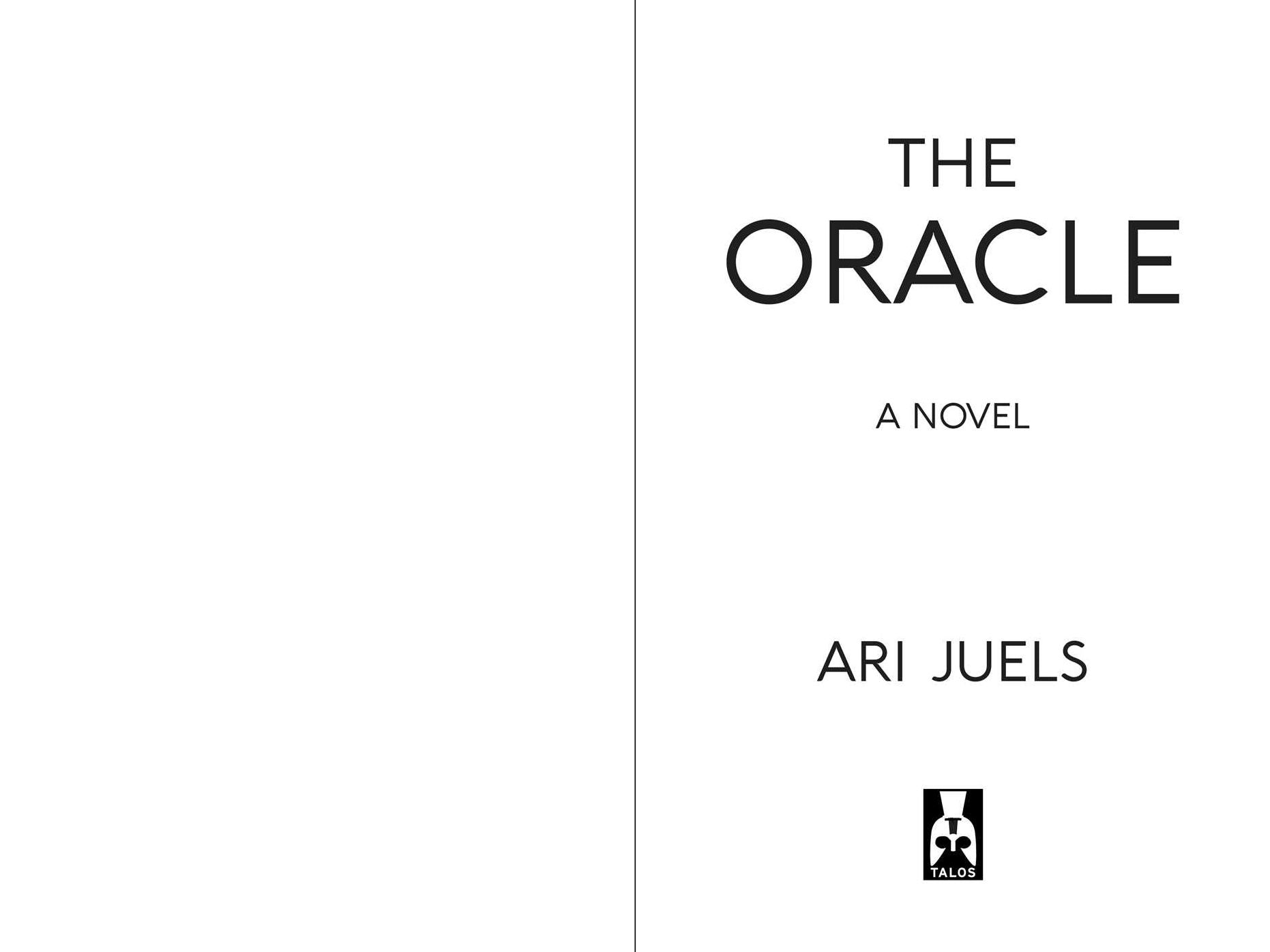 The Oracle: A Novel