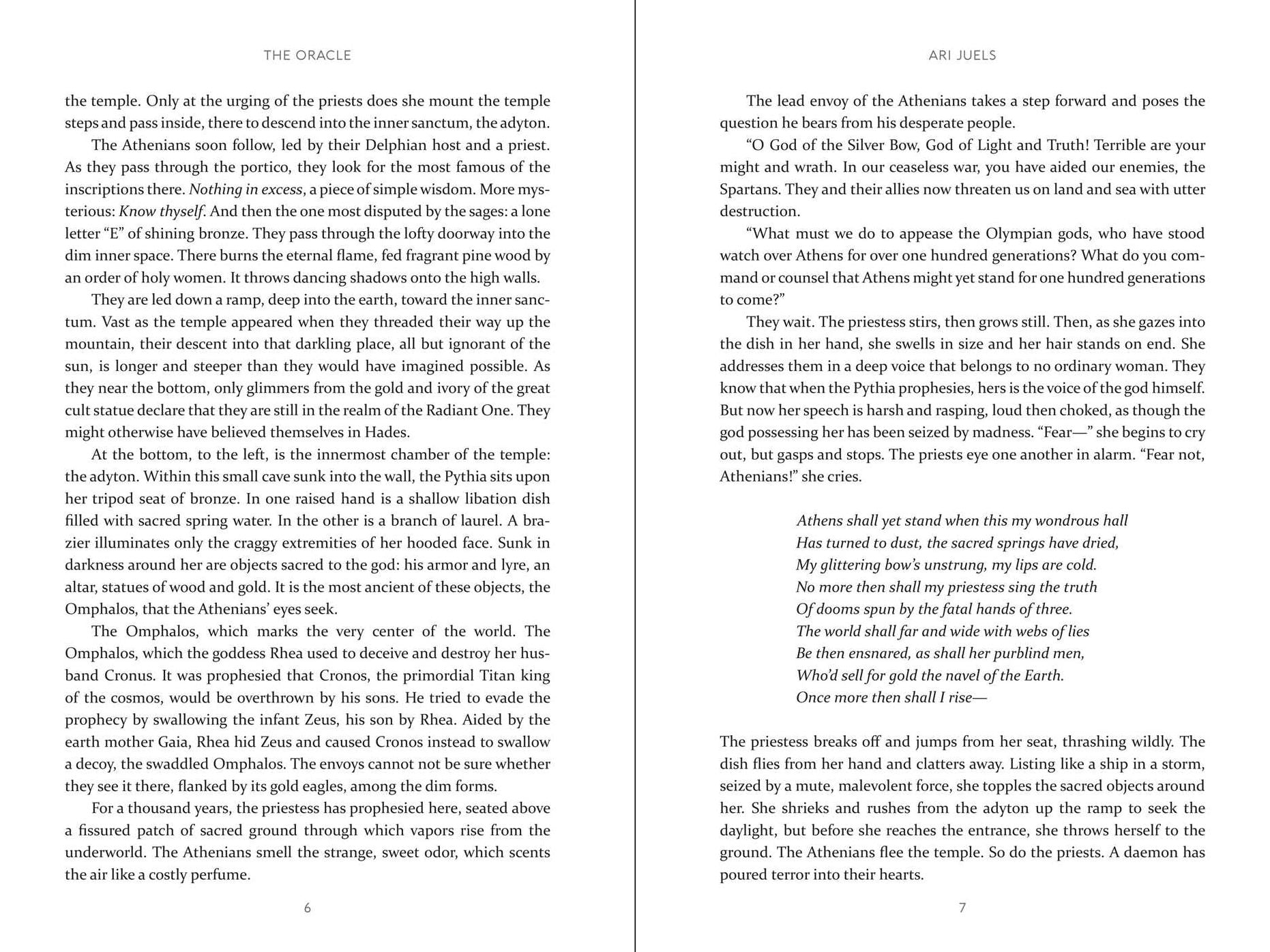 The Oracle: A Novel