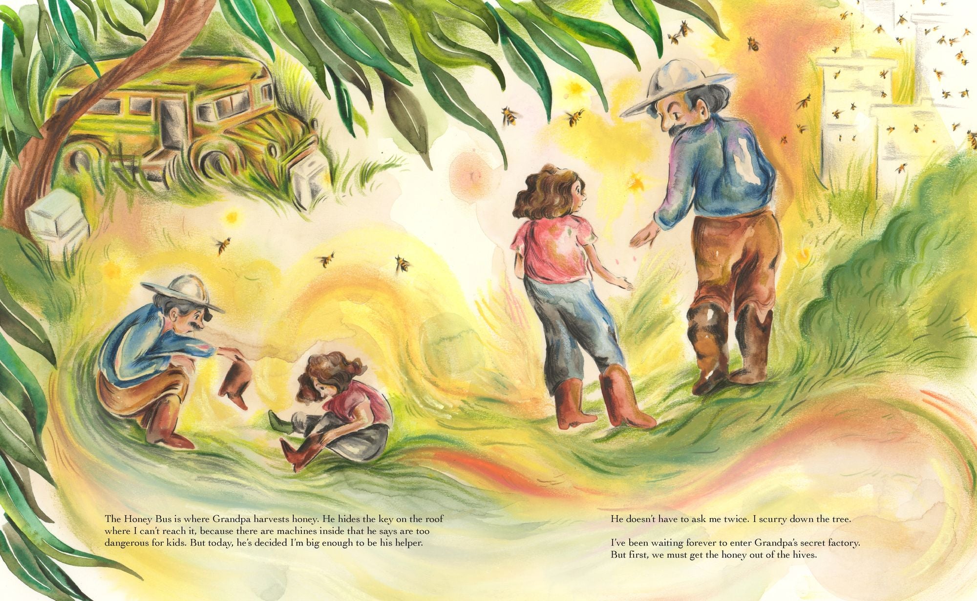 My Hive: A Girl, Her Grandfather, and Their Honeybee Family (A Picture Book)
