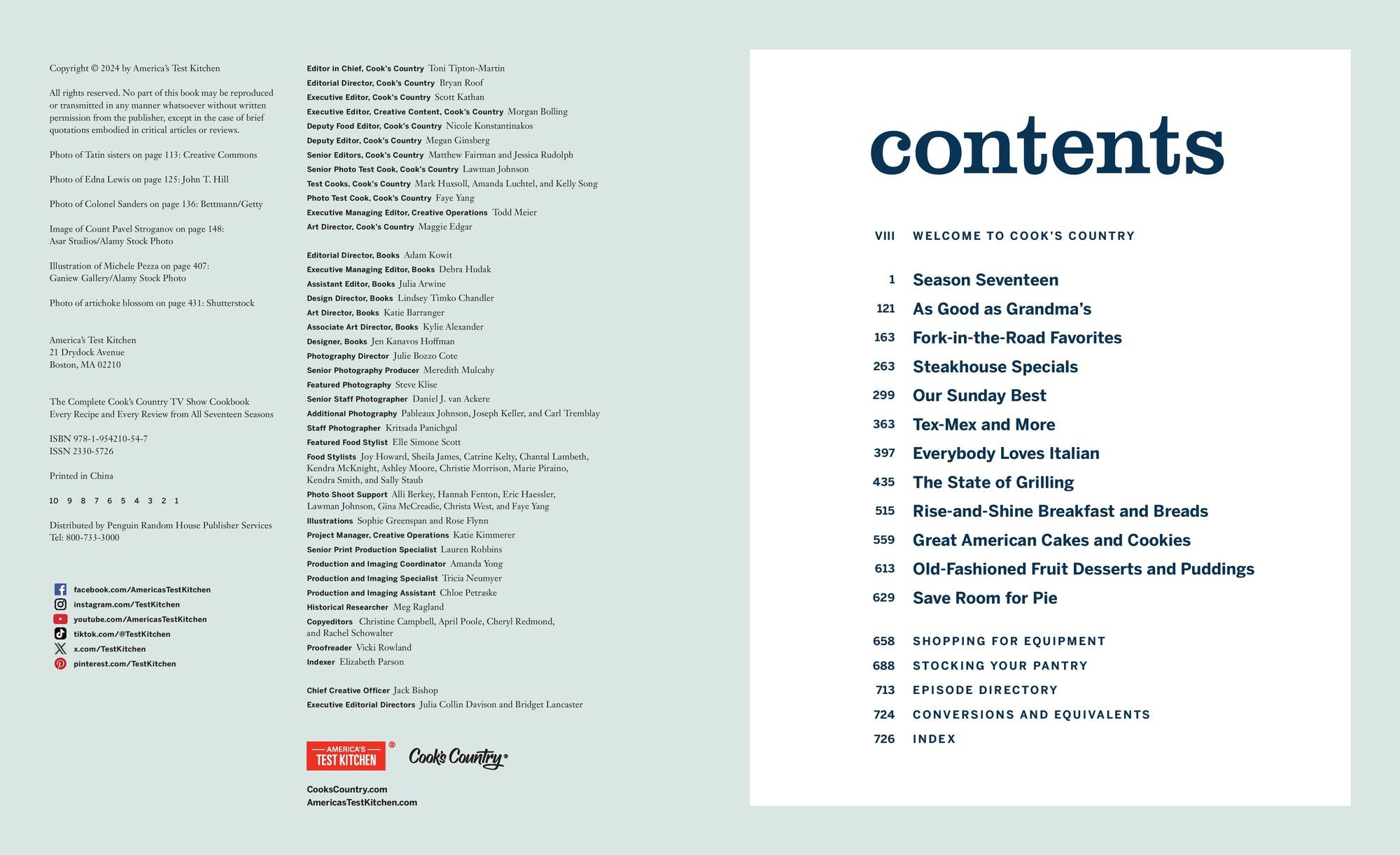 The Complete Cook's Country TV Show Cookbook: Every Recipe and Every Review from All Seventeen Seasons Includes Season 17